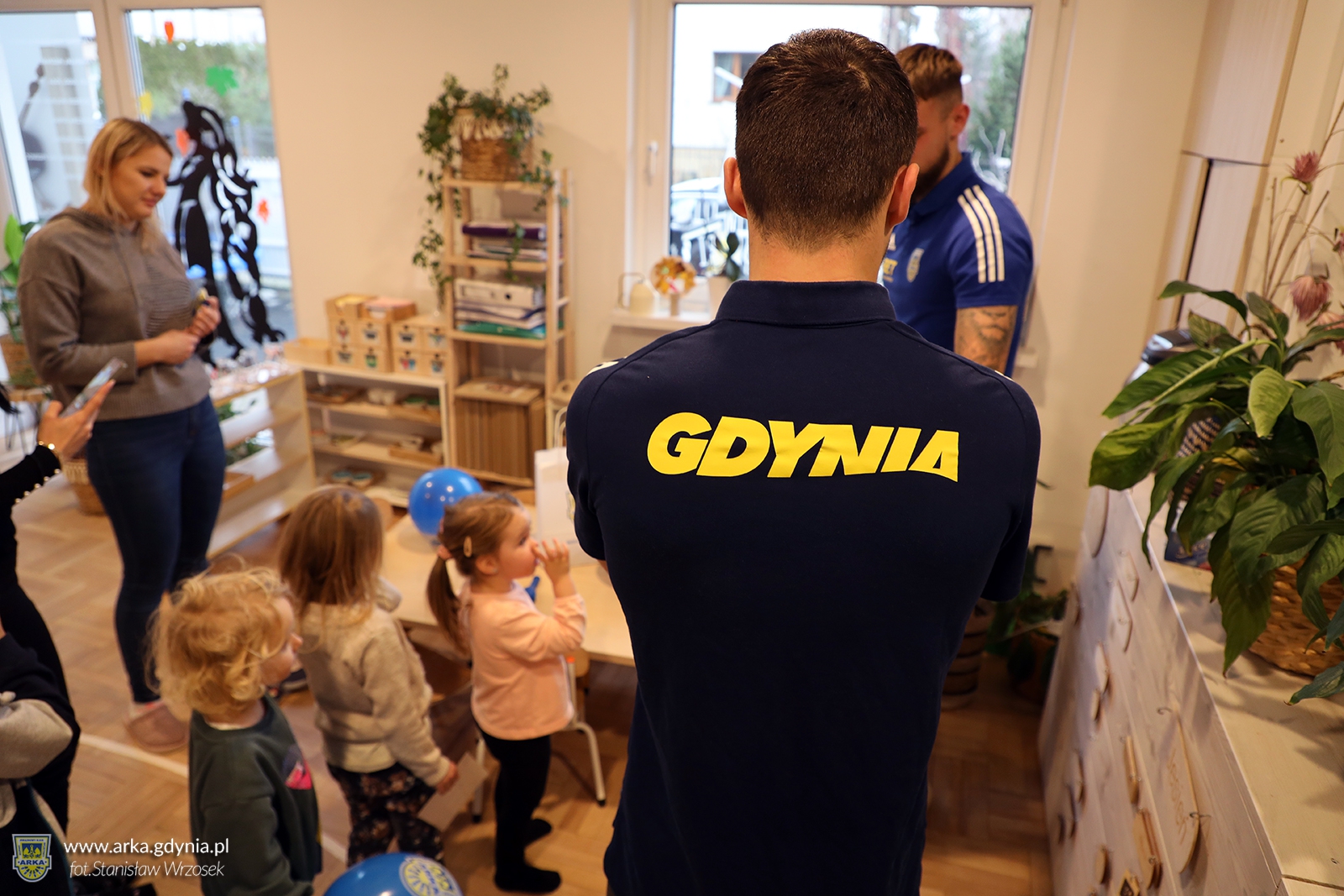 Zdjęcie Wizyta piłkarzy w Przedszkolu "LaLaLa" w Gdyni