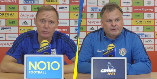 Trenerzy po meczu Arka Gdynia - Puszcza Niepołomice