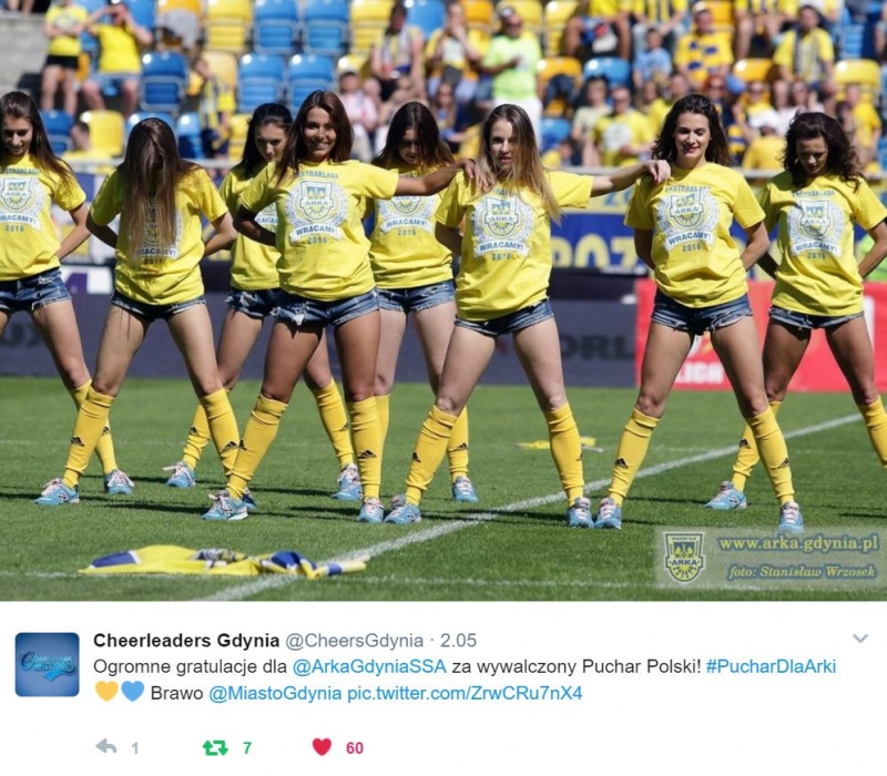 Twitter gratuluje Arce wygranej w finale Pucharu Polski.-image