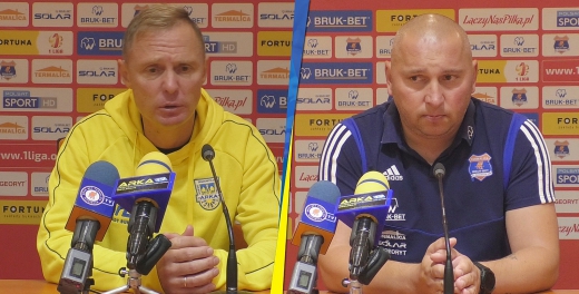 Trenerzy po meczu Bruk-Bet Termalica Nieciecza - Arka Gdynia