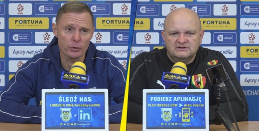 Trenerzy po meczu Arka Gdynia - Korona Kielce