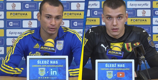 Zawodnicy po meczu Arka Gdynia - Korona Kielce