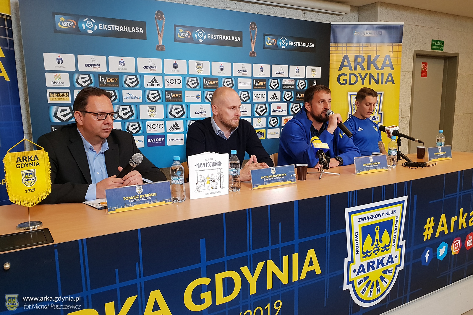 Zbigniew Smółka i Damian Zbozień przed Zagłębiem Lubin-image