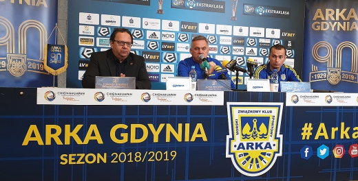 Konferencja prasowa przed Miedzią Legnica