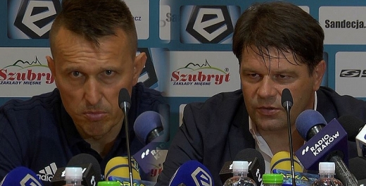 Trenerzy po meczu Sandecja - Arka.
