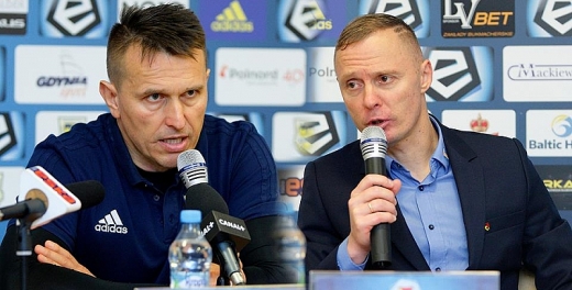 Trenerzy po meczu Arka - Jagiellonia.