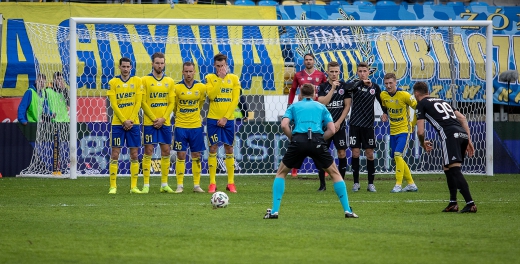 Piłkarze po meczu Arka Gdynia - ŁKS Łódź