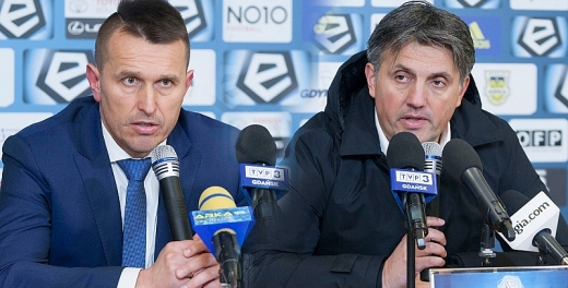Trenerzy po meczu Arka - Legia.