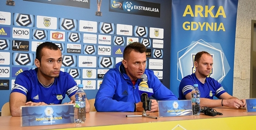 Konferencja przed derbami w Gdyni.