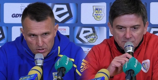 Trenerzy po meczu Arka - Piast.