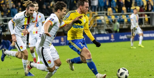 Statystyka pucharowego meczu  Arka Gdynia - Jagiellonia