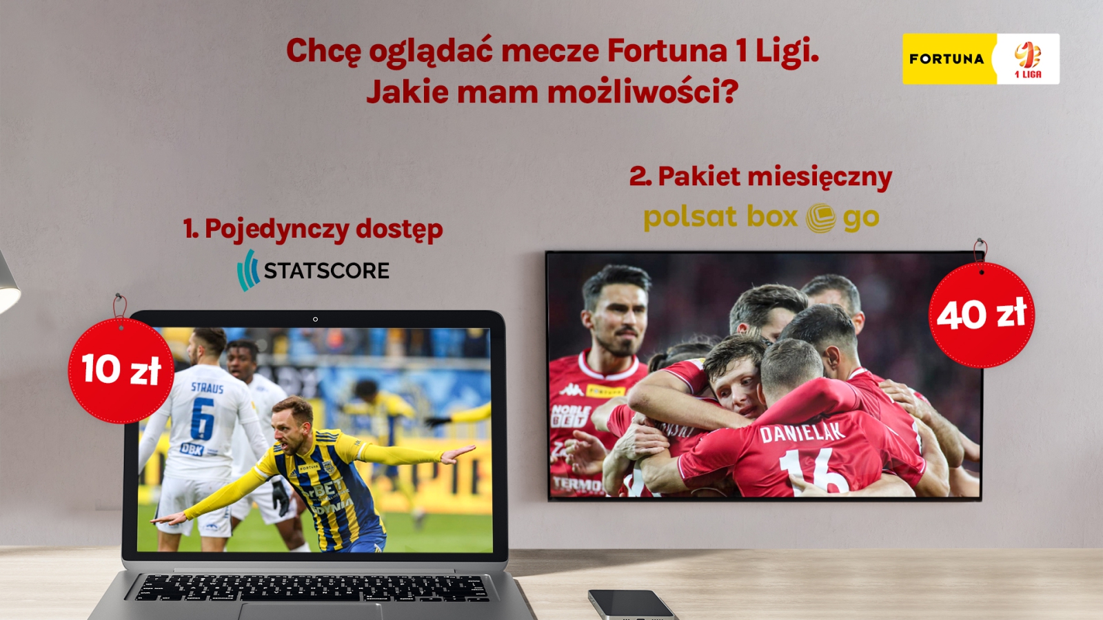 Transmisje spotkań Fortuna 1 Ligi w PPV-image