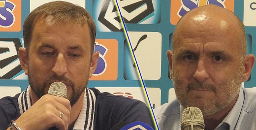 Trenerzy po meczu Cracovia - Arka