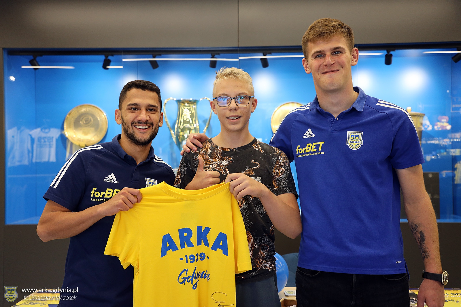 Zdjęcie Spotkanie w oficjalnym sklepie Arki Gdynia - Karol Czubak oraz Omran Haydary