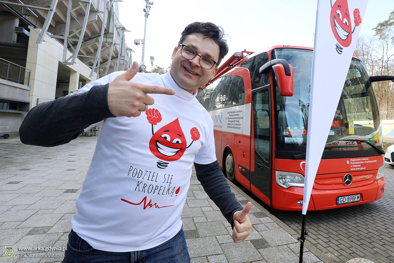 Zdjęcie Kropelka Energii - oddaj krew z Energa SA i Arka Gdynia
