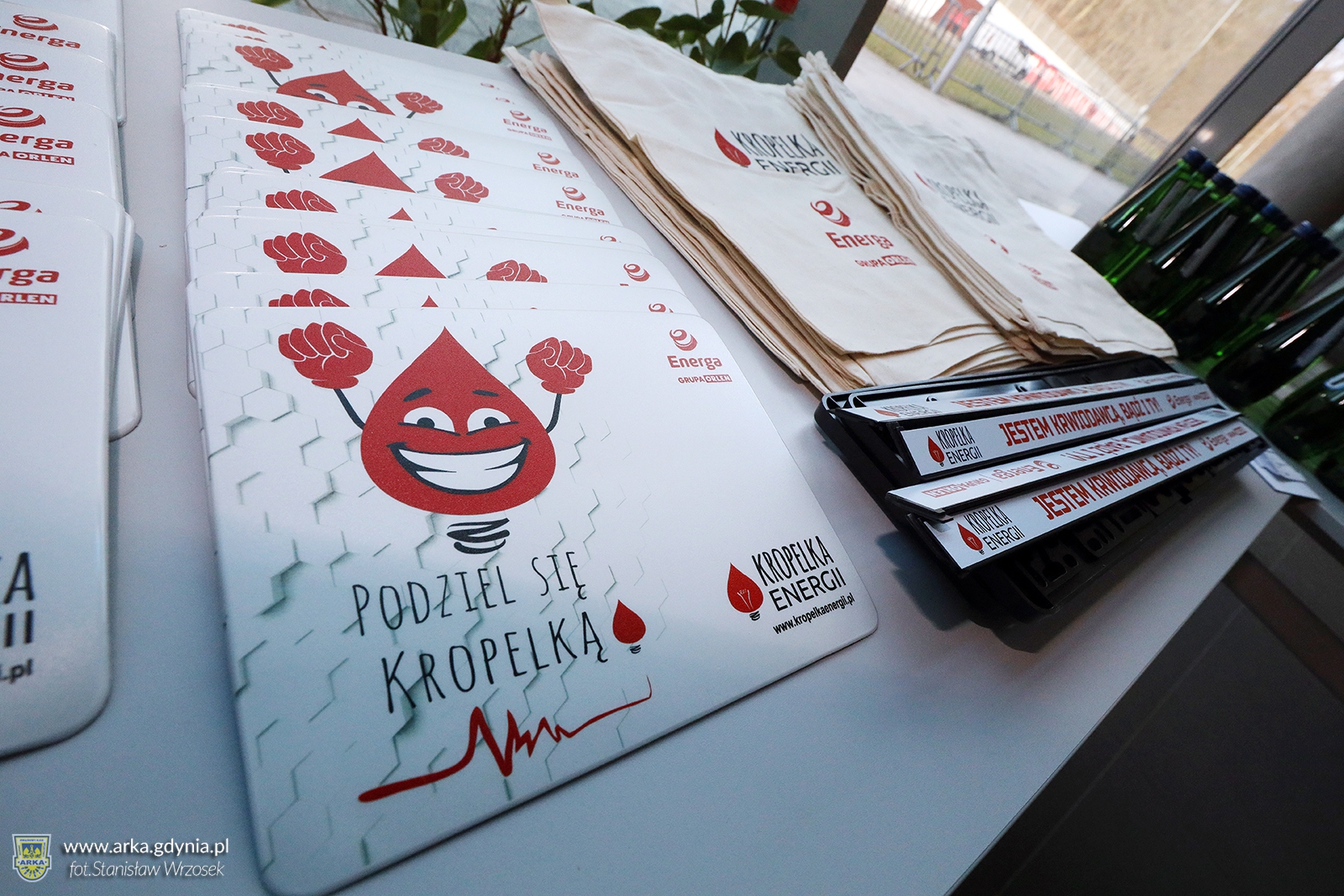 Zdjęcie Kropelka Energii - oddaj krew z Energa SA i Arka Gdynia