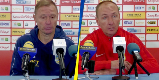 Trenerzy po meczu Stomil Olsztyn - Arka Gdynia
