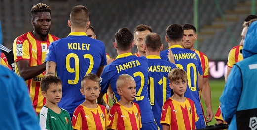 Piłkarze po meczu z Koroną