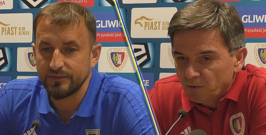 Trenerzy po meczu Piast - Arka