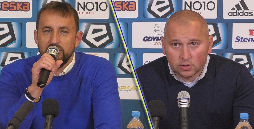 Trenerzy po meczu Arka Gdynia- Zagłębie Lubin