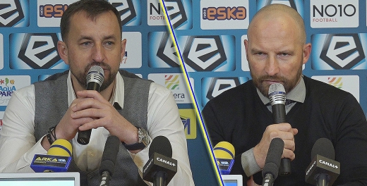 Trenerzy po meczu Arka - Wisła Kraków