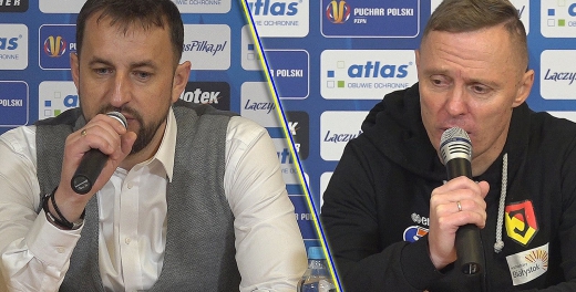 Trenerzy po meczu Arka - Jagiellonia