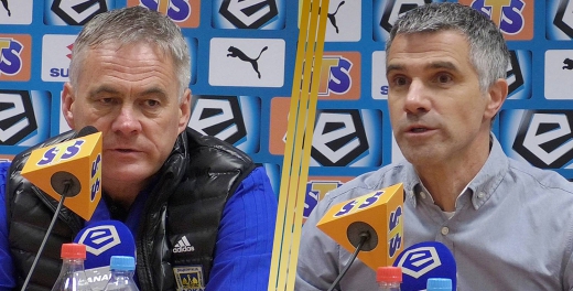 Trenerzy po meczu Korona Kielce - Arka Gdynia
