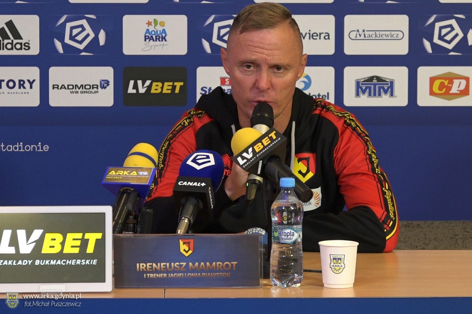 Trenerzy po meczu Arka - Jagiellonia-image