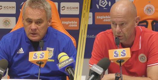 Trenerzy po meczu Zagłębie Lubin - Arka Gdynia