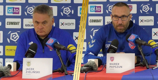 Trenerzy po meczu Raków Częstochowa - Arka Gdynia