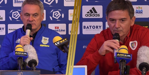 Trenerzy po meczu Arka Gdynia - Piast Gliwice