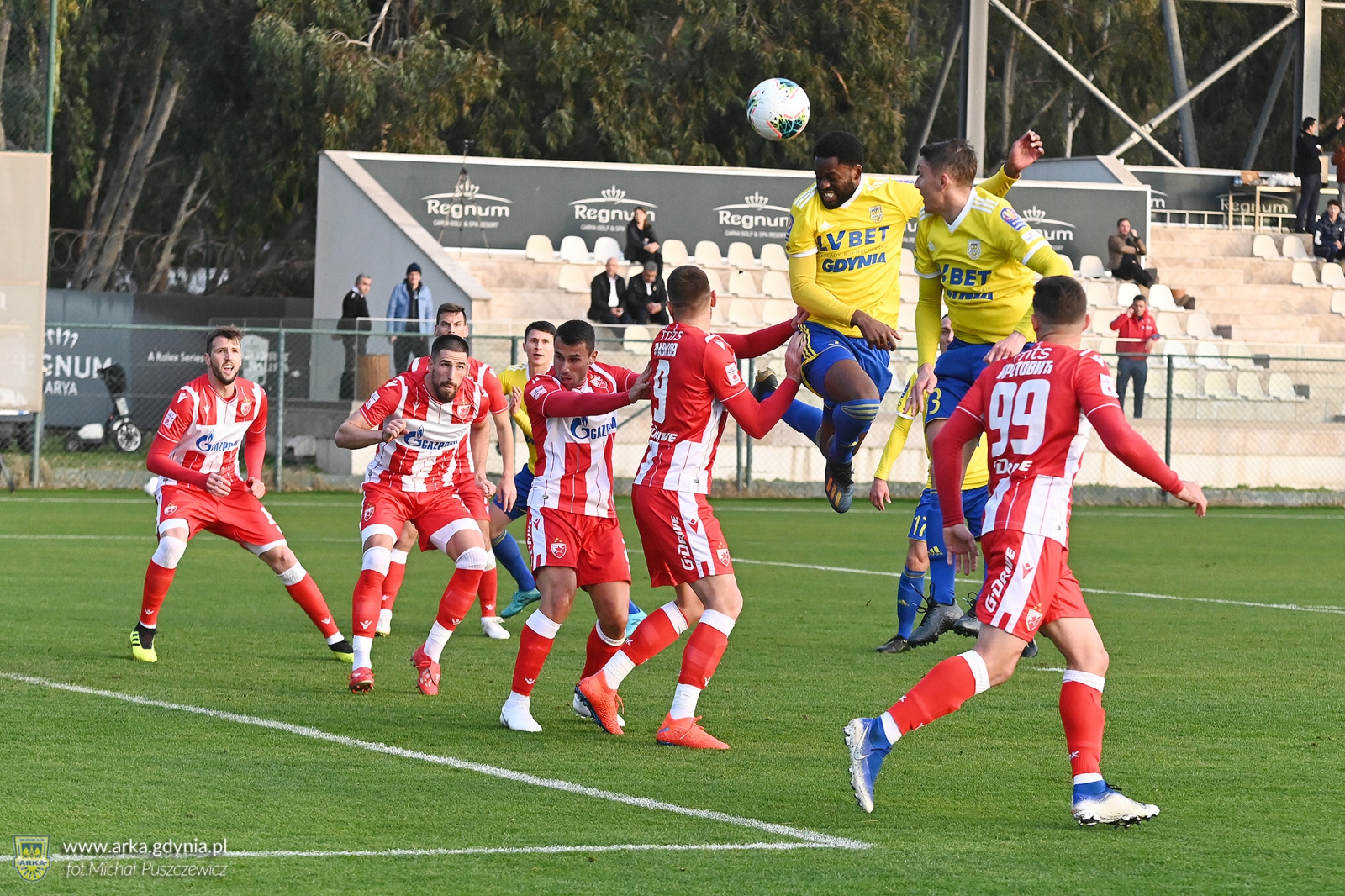 Zdjęcie Sparing: Arka Gdynia - Crvena Zvezda Belgrad 2:3