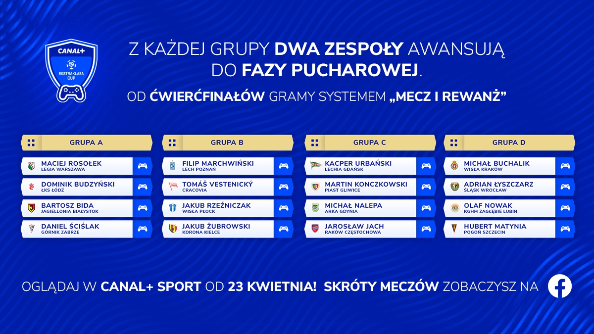 CANAL+ Ekstraklasa Cup 2020. Piłkarze powalczą na wirtualnych boiskach.-image