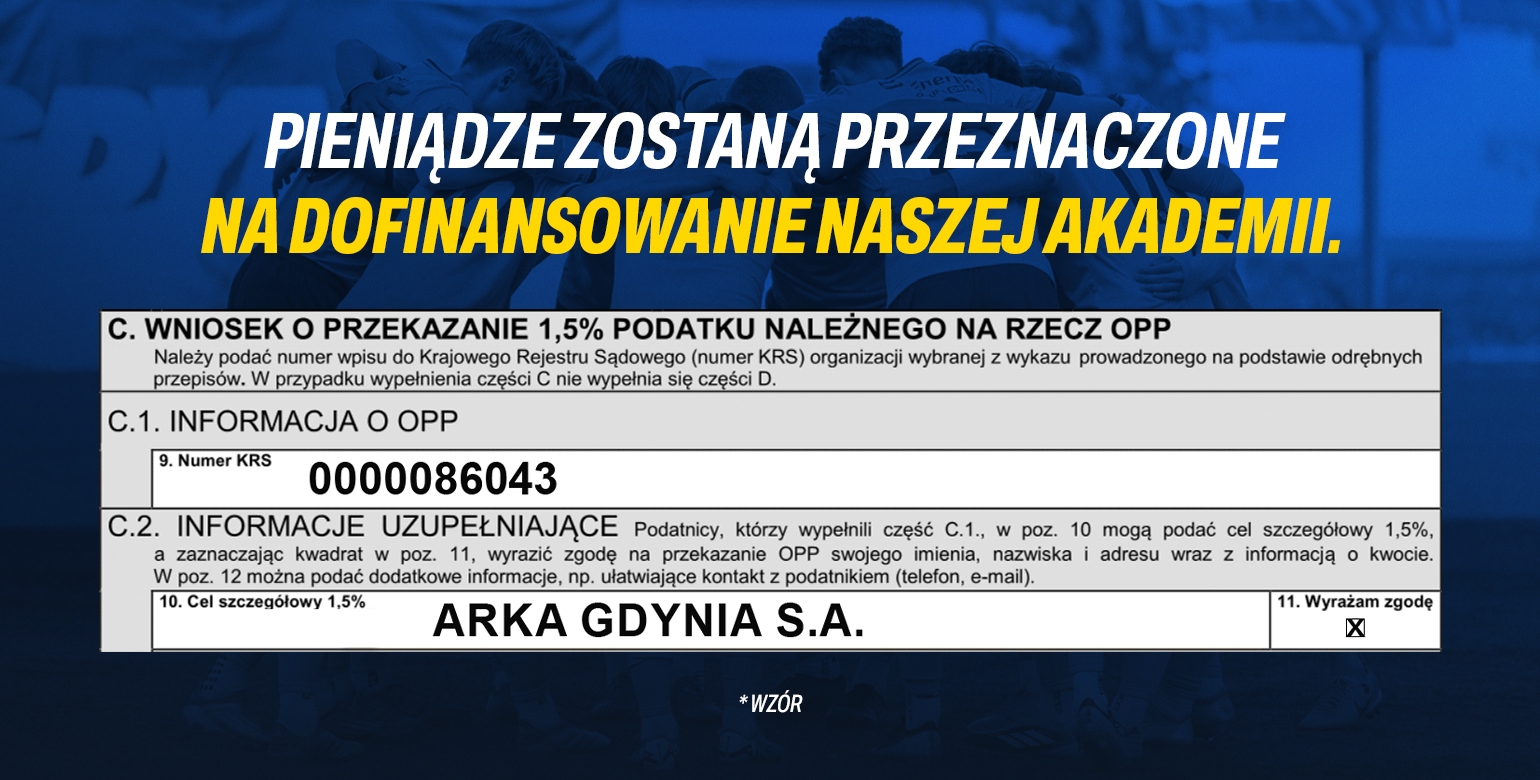 Przekaż 1,5 procent podatku na młodzież Arki-image