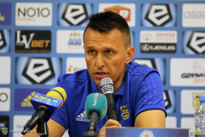 Konferencja przed meczem Arka - FC Midtjylland.-image