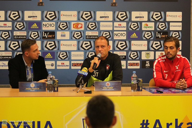 Konferencja przed meczem Arka - FC Midtjylland.-image