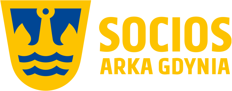 Socios-Arka-Gdynia-znak-2025-poziom-niebieskie-tlo