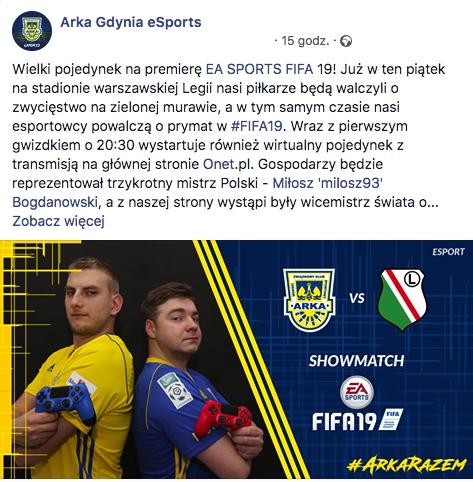 Esports: Legia - Arka już w piątek!-image