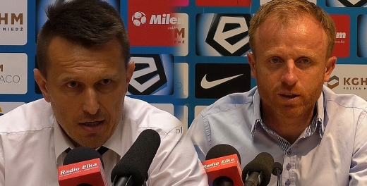 Trenerzy po meczu Zagłębie - Arka.
