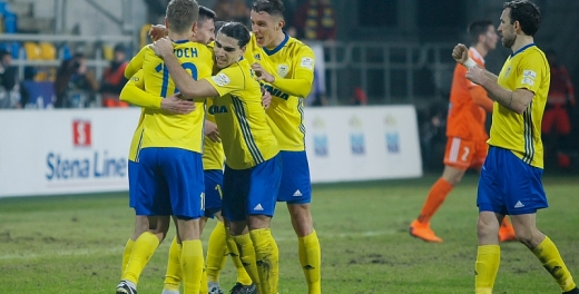 Arka -Bruk-Bet Termalica 4:0. Efektowny pierwszy raz w tym roku!