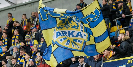 Wspierali Arkę w meczu z ŁKS Łódź