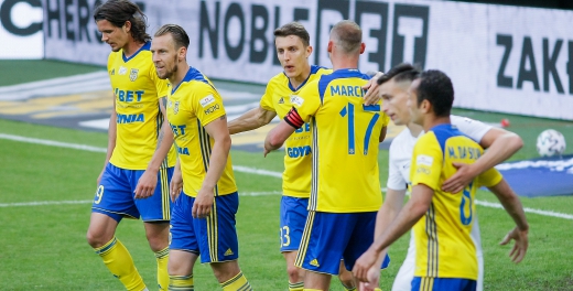 Piłkarze po meczu Arka Gdynia - Zagłębie Lubin