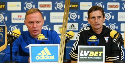 Trenerzy  po meczu Arka Gdynia - Górnik Zabrze