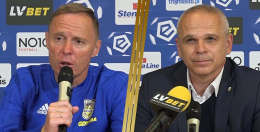 Trenerzy po meczu Arka Gdynia - Śląsk Wrocław