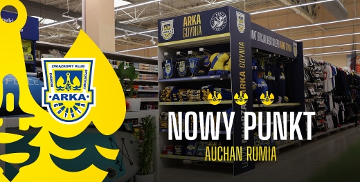 Powstał punkt Oficjalnego Sklepu Arki Gdynia w Auchan