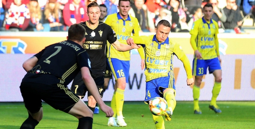Zawodnicy po meczu z Górnikiem Zabrze
