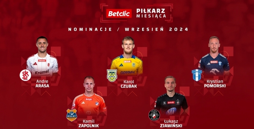 Piłkarz Września Betclic 1 Ligi: Karol Czubak nominowany
