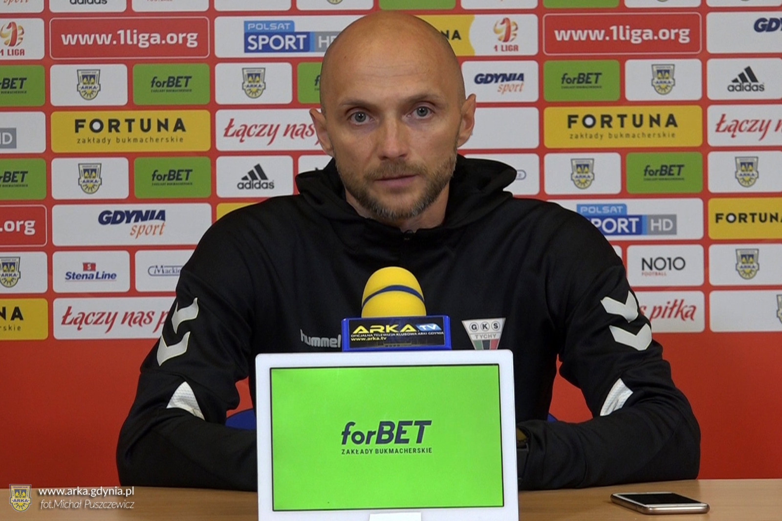 Trenerzy po meczu Arka Gdynia - GKS Tychy-image