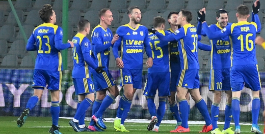 Piłkarze po meczu z Koroną Kielce