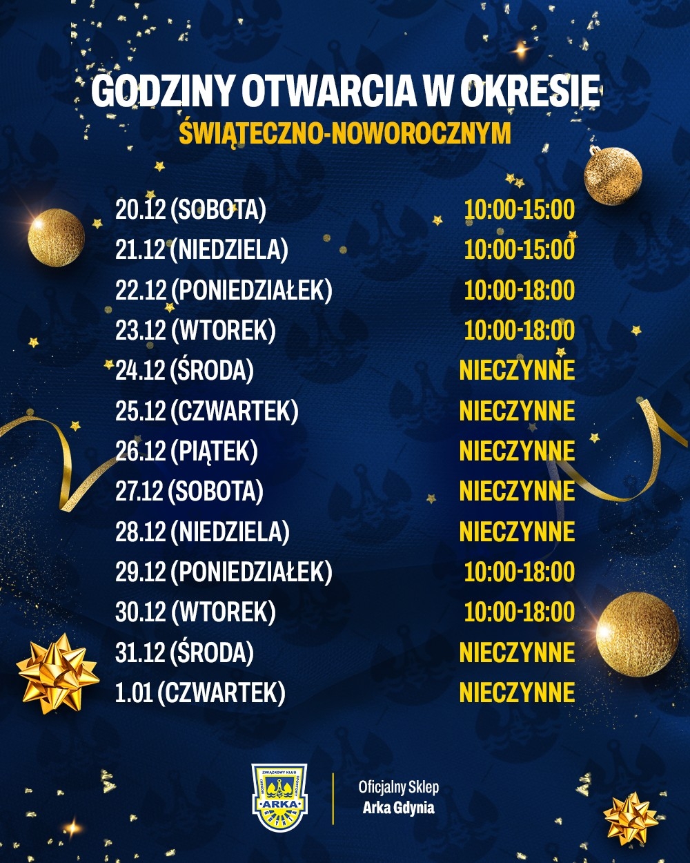 Zmiany w godzinach otwarcia Oficjalnego Sklepu-image